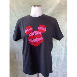 Uniqlo x Disney Mickey x Kevin Lyons T-Shirt | Unisex | Black SS |Sz XS